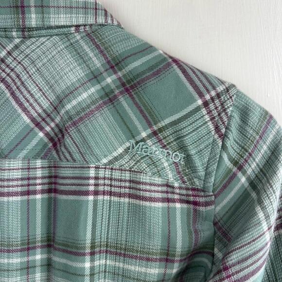 Marmot Bridget Long Sleeve Button Down Outdoor Plaid Shirt - Picture 5 of 9